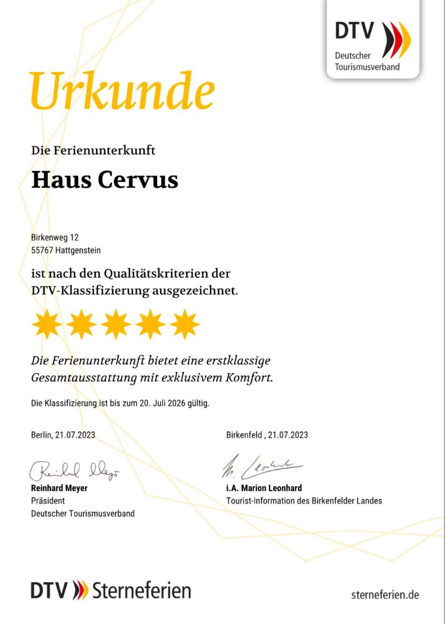 Haus Cervus Hattgenstein Exterior foto